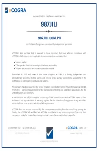 987Jili Licensed by eCOGRA